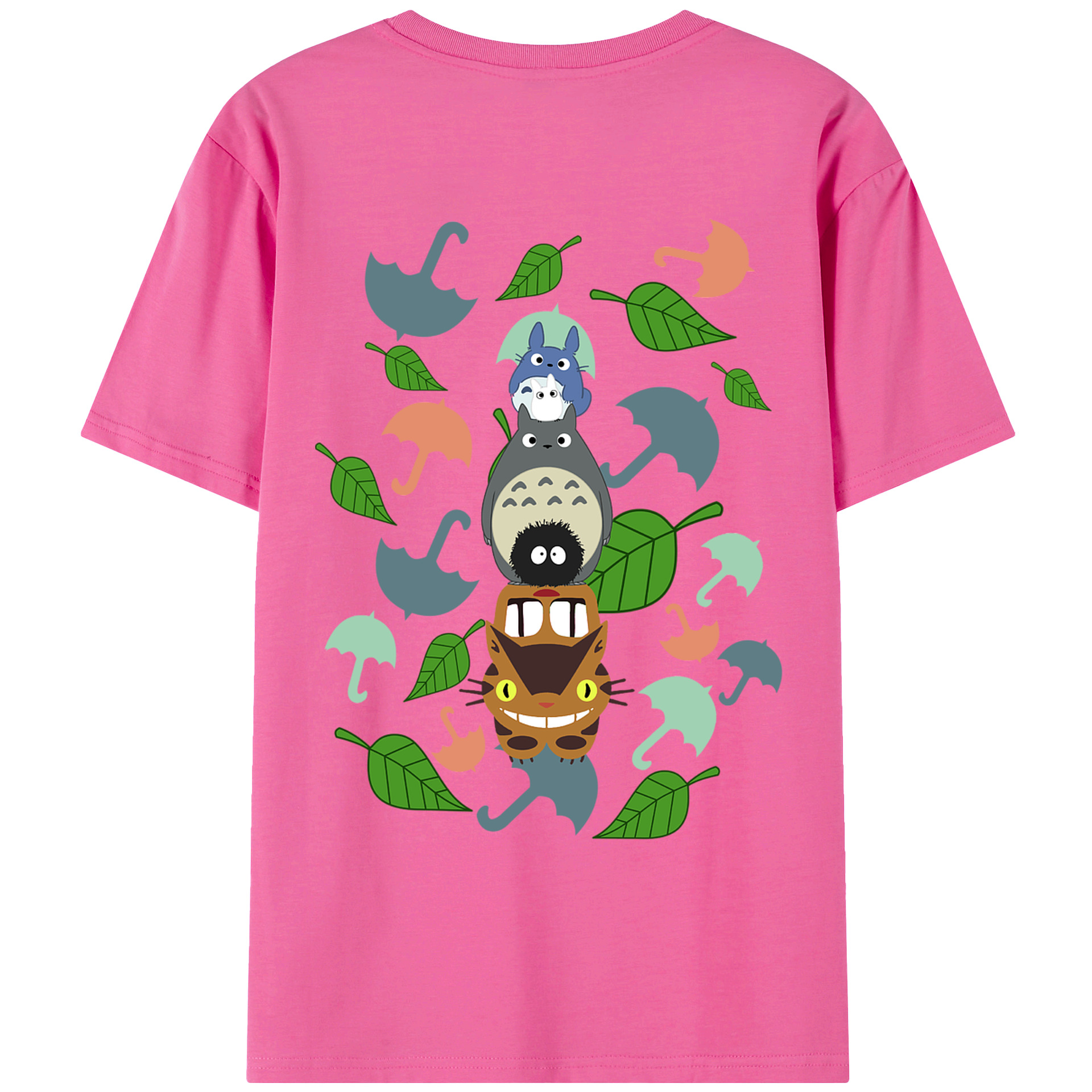 （画像用） となりのトトロ 草壁メイ 草壁サツキ My Neighbor Totoro Satsuki Kusakabe Mei Kusakabe レディース半袖Tシャツ(バックプリント)